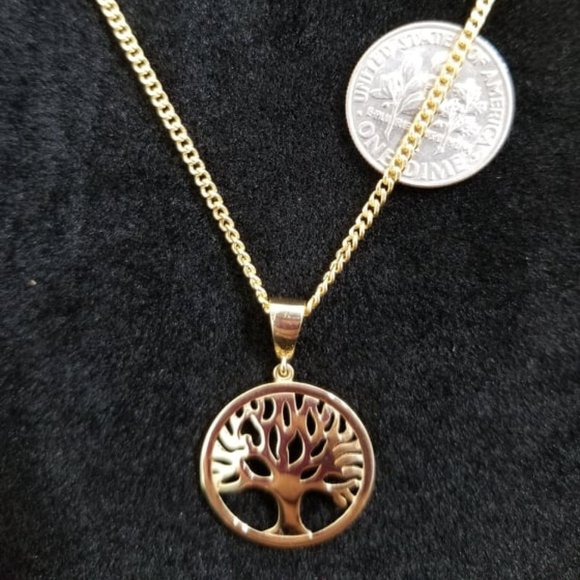 Set of earring, pendant with chain - Picture 8 of 9